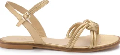 Sandalen|Horsch Schuhe Sandale in Übergrößen Gold