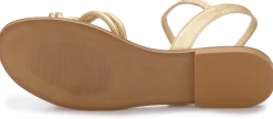 Sandalen|Horsch Schuhe Sandale in Übergrößen Gold
