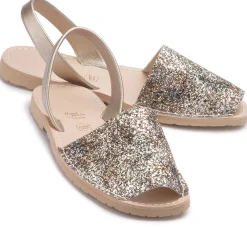 Sandalen|Horsch Schuhe Sandale in Übergrößen Gold