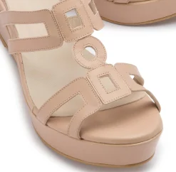 Sandalen|Horsch Schuhe Sandale in Übergrößen Beige