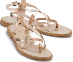 Sandalen|Horsch Schuhe Sandale in Übergrößen Gold