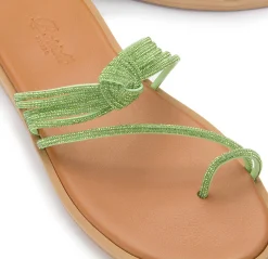 Sandalen|Horsch Schuhe Sandale in Übergrößen Grün