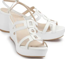 Sandalen|Horsch Schuhe Sandale in Übergrößen Weiß
