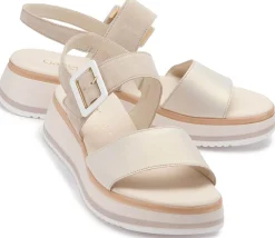 Sandalen|Gabor Sandale in Übergrößen Beige