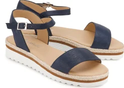 Sandalen|Horsch Schuhe Sandale in Übergrößen Blau
