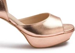 Sandalen|Horsch Schuhe Sandale in Übergrößen Gold