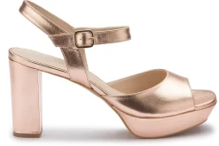 Sandalen|Horsch Schuhe Sandale in Übergrößen Gold