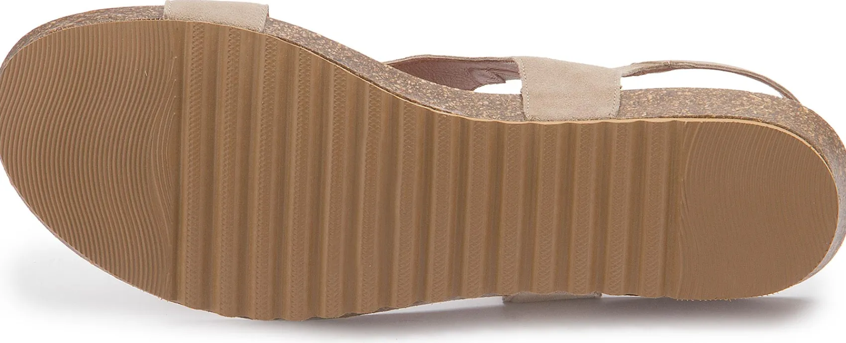 Zehentrenner|Sandalen|Horsch Schuhe Sandale in Übergrößen Beige