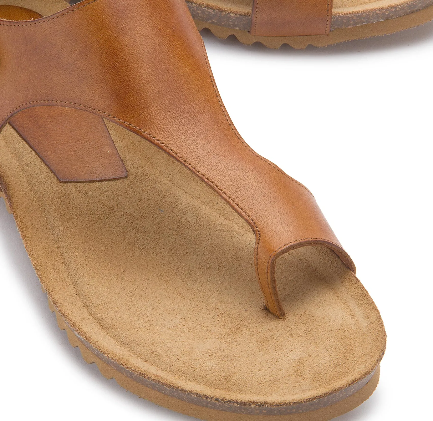 Zehentrenner|Sandalen|Horsch Schuhe Sandale in Übergrößen Braun