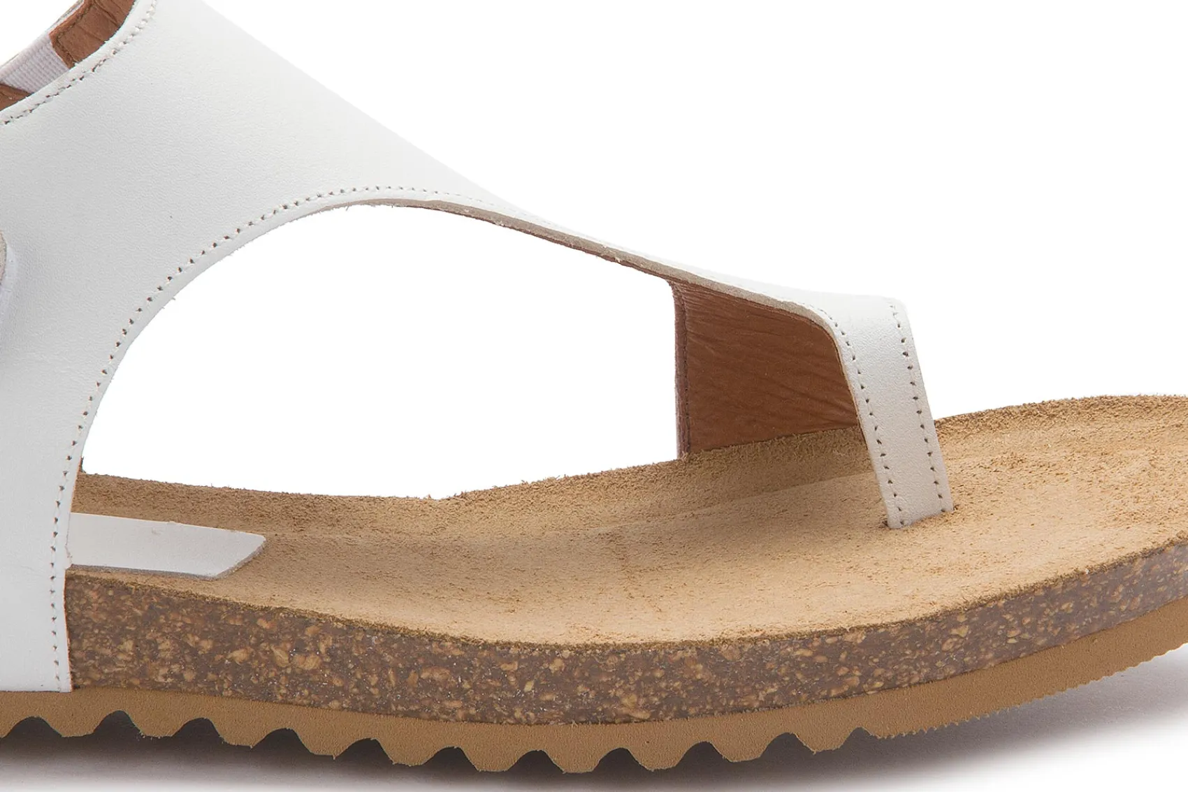 Zehentrenner|Sandalen|Horsch Schuhe Sandale in Übergrößen Weiß