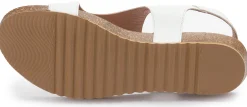 Zehentrenner|Sandalen|Horsch Schuhe Sandale in Übergrößen Weiß