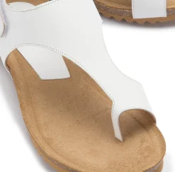 Zehentrenner|Sandalen|Horsch Schuhe Sandale in Übergrößen Weiß
