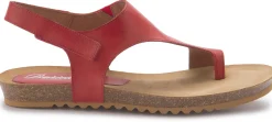 Zehentrenner|Sandalen|Horsch Schuhe Sandale in Übergrößen Rot