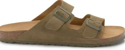 Sandalen|Hausschuhe|Horsch Schuhe Sandale in Übergrößen Grün