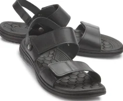 Sandalen|Pegada Sandale in Übergrößen Schwarz