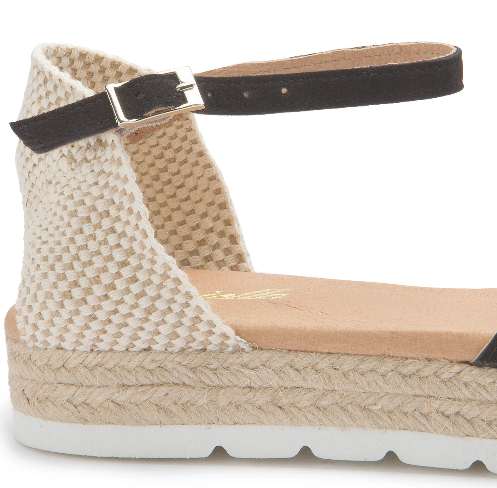 Espadrilles|Sandalen|Horsch Schuhe Sandale in Untergrößen Schwarz