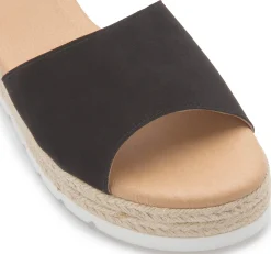 Espadrilles|Sandalen|Horsch Schuhe Sandale in Untergrößen Schwarz
