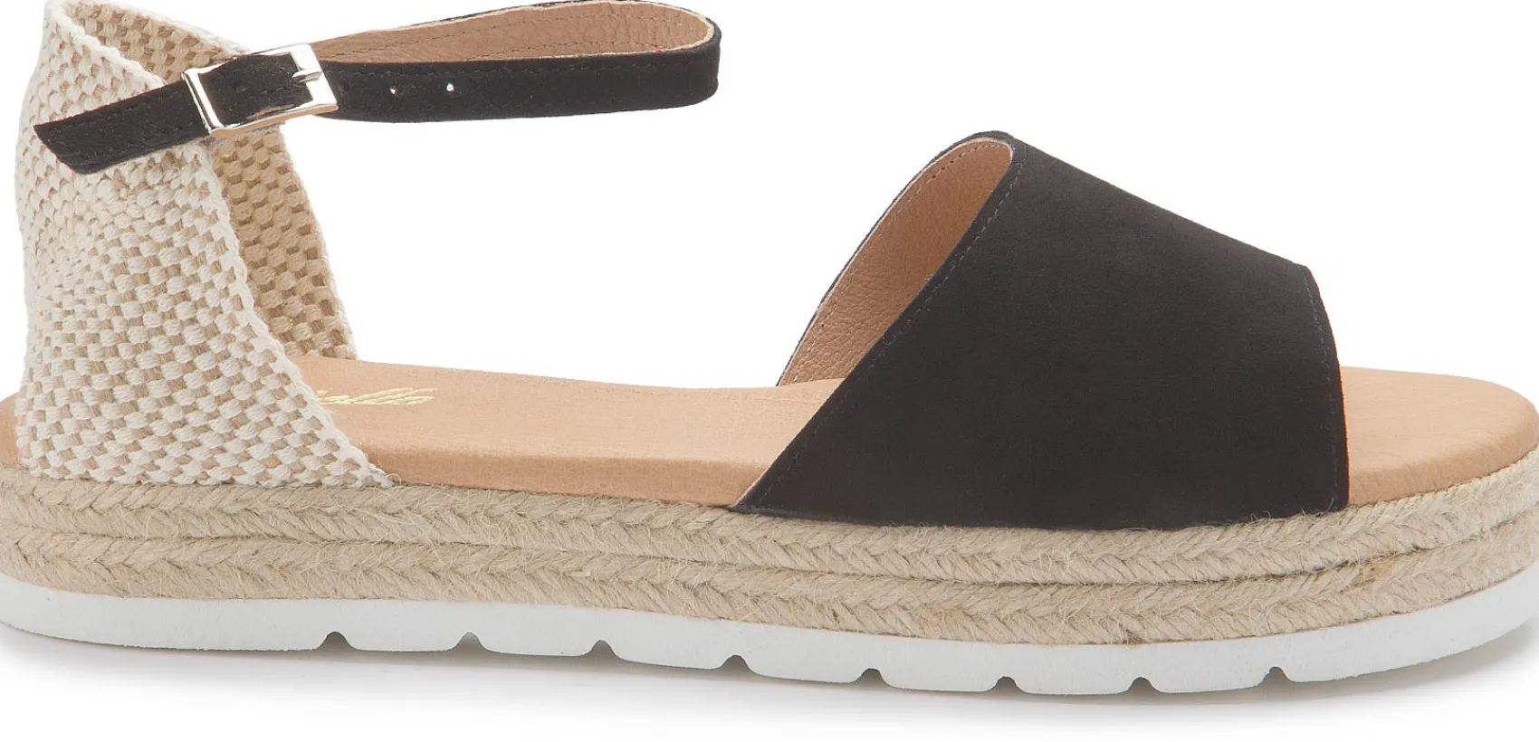 Espadrilles|Sandalen|Horsch Schuhe Sandale in Untergrößen Schwarz
