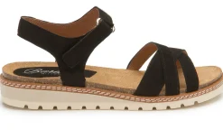 Sandalen|Pantoletten|Horsch Schuhe Sandale in Untergrößen Schwarz