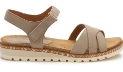 Sandalen|Pantoletten|Horsch Schuhe Sandale in Untergrößen Beige