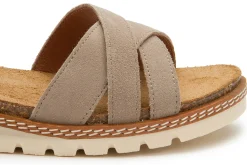 Sandalen|Pantoletten|Horsch Schuhe Sandale in Untergrößen Beige