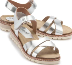 Sandalen|Horsch Schuhe Sandale in Untergrößen Silber
