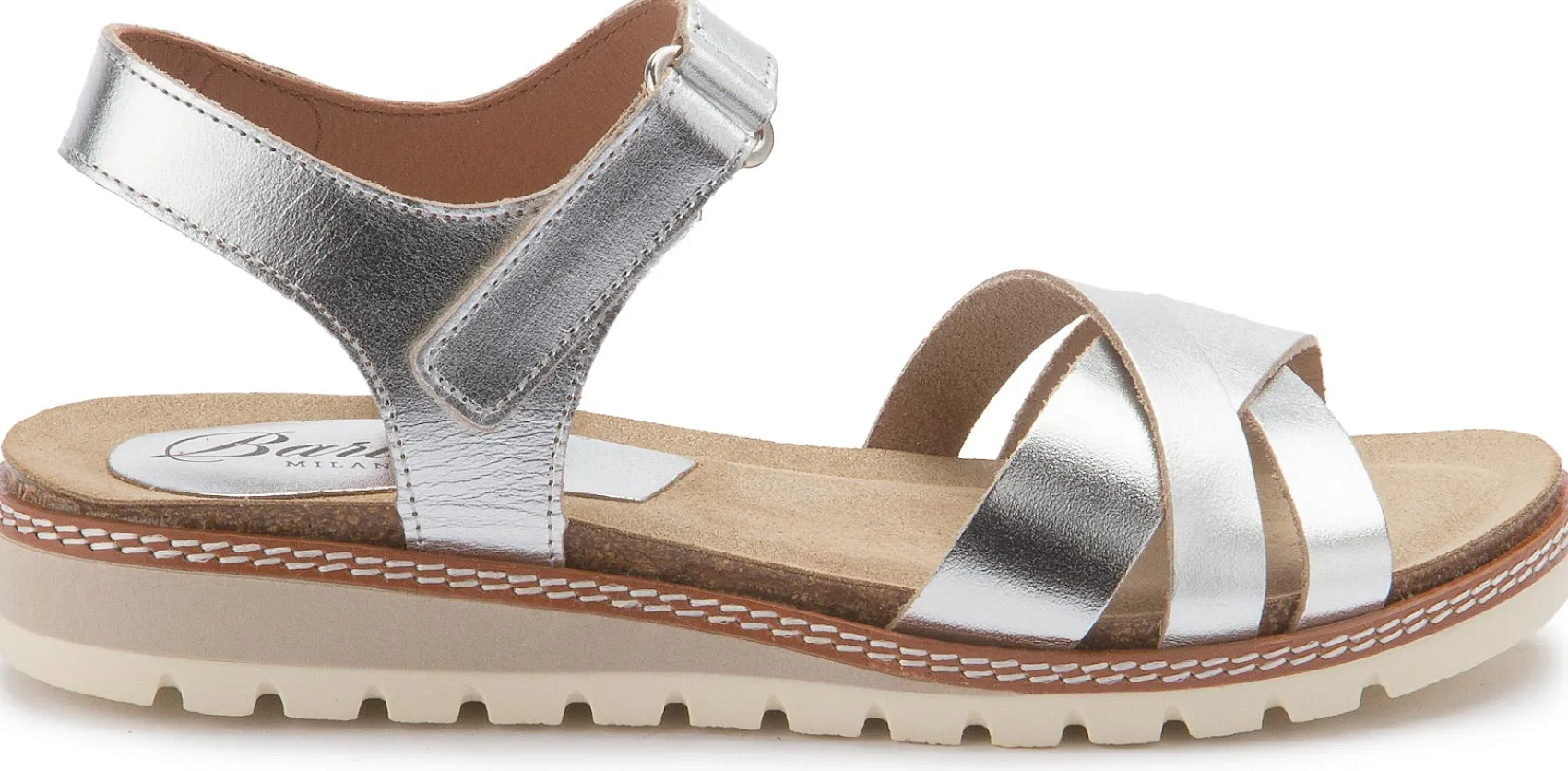 Sandalen|Horsch Schuhe Sandale in Untergrößen Silber