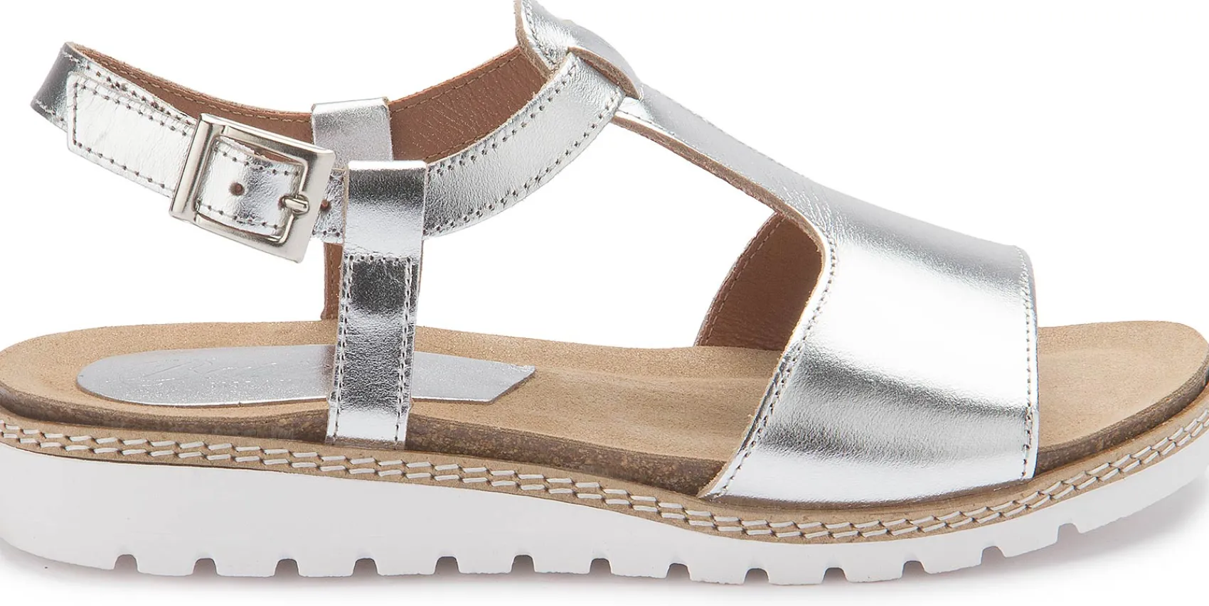 Sandalen|Horsch Schuhe Sandale in Untergrößen Silber