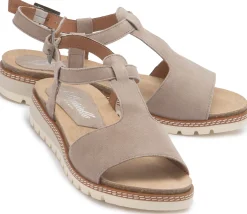 Sandalen|Horsch Schuhe Sandale in Untergrößen Taupe