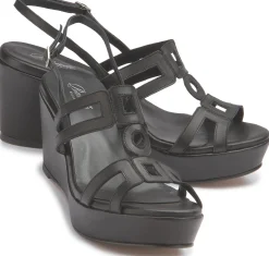 Sandalen|Horsch Schuhe Sandale in Untergrößen Schwarz