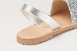 Sandalen|Horsch Schuhe Sandale in Untergrößen Silber