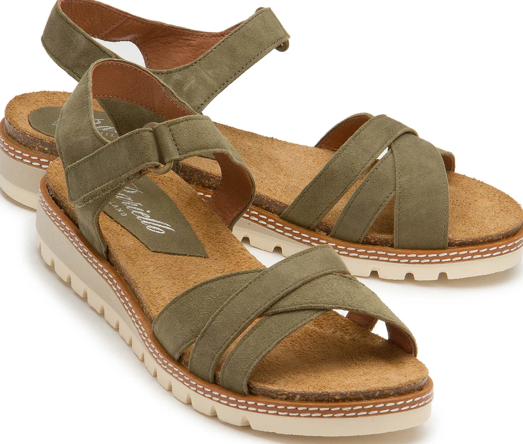 Sandalen|Pantoletten|Horsch Schuhe Sandale in Untergrößen Grün