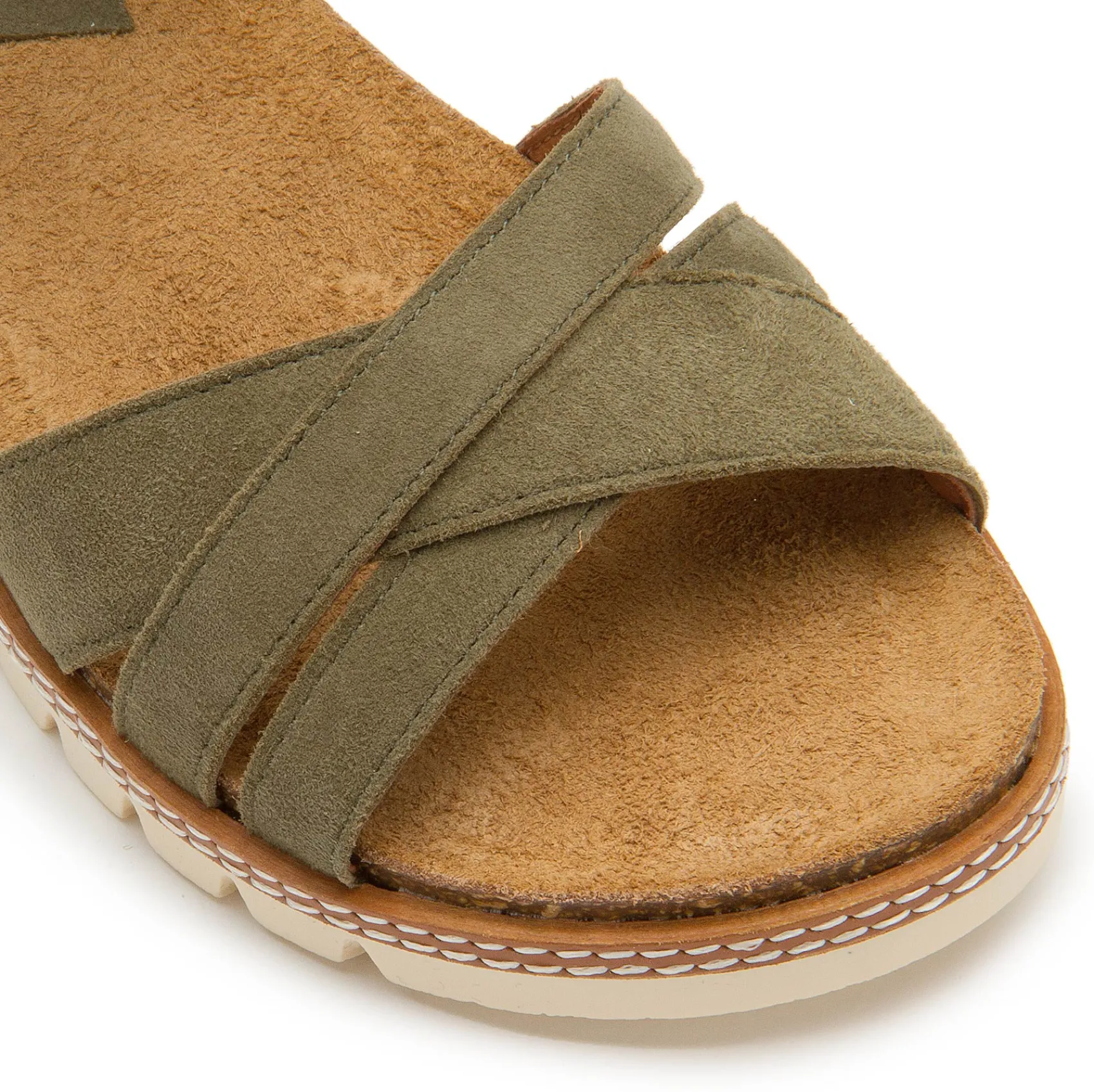 Sandalen|Pantoletten|Horsch Schuhe Sandale in Untergrößen Grün