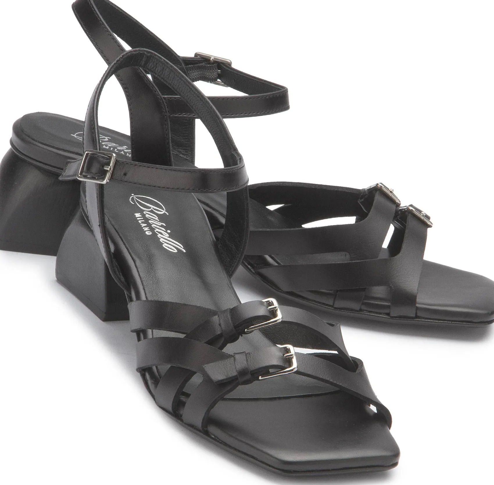 Sandalen|Horsch Schuhe Sandalette in Übergrößen Schwarz