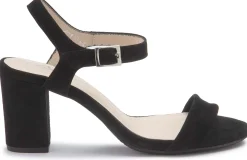 Sandalen|Pumps|Horsch Schuhe Sandalette in Übergrößen Schwarz