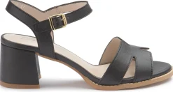 Sandalen|Horsch Schuhe Sandalette in Übergrößen Schwarz