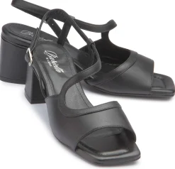 Sandalen|Horsch Schuhe Sandalette in Übergrößen Schwarz