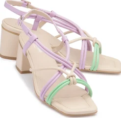 Sandalen|High Heels|Horsch Schuhe Sandalette in Übergrößen Beige