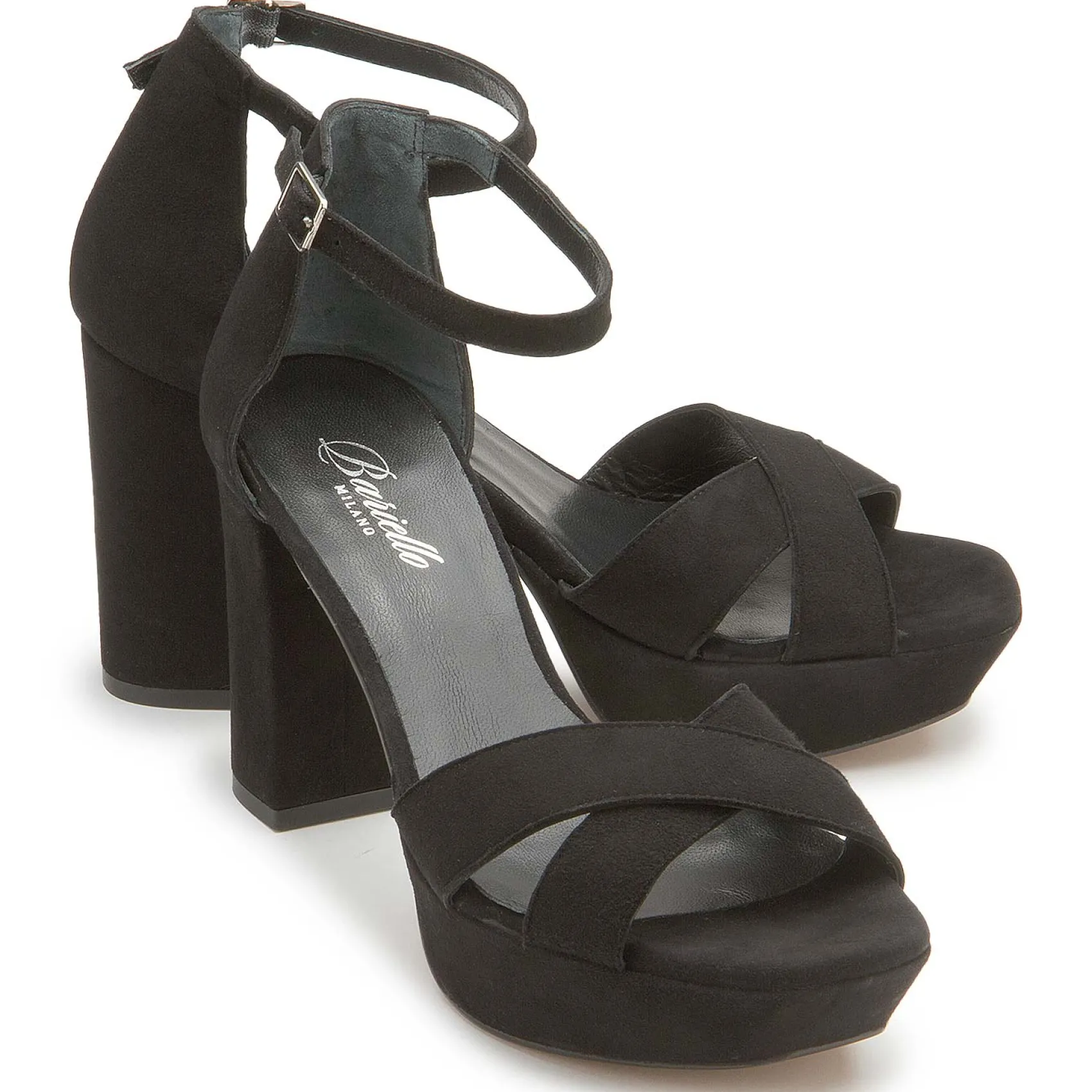 Sandalen|Horsch Schuhe Sandalette in Übergrößen Schwarz