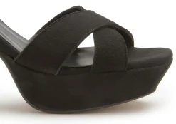 Sandalen|Horsch Schuhe Sandalette in Übergrößen Schwarz