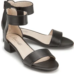 Sandalen|Horsch Schuhe Sandalette in Übergrößen Schwarz