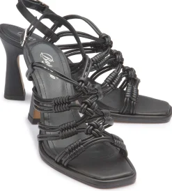Sandalen|Horsch Schuhe Sandalette in Übergrößen Schwarz