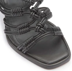 Sandalen|Horsch Schuhe Sandalette in Übergrößen Schwarz
