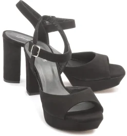 Sandalen|Horsch Schuhe Sandalette in Übergrößen Schwarz