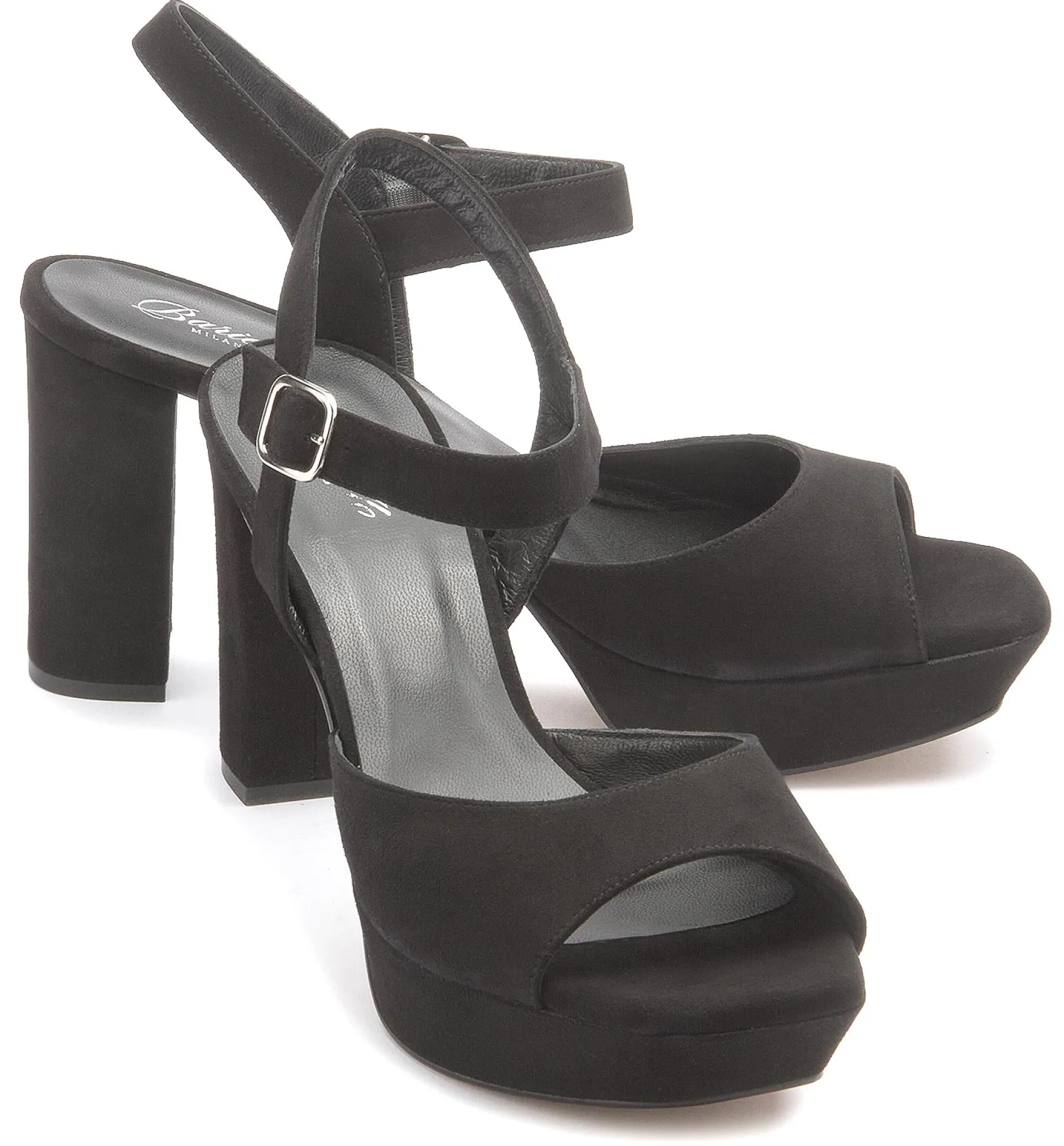 Sandalen|Horsch Schuhe Sandalette in Übergrößen Schwarz