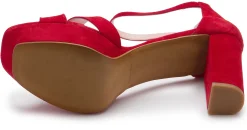 Sandalen|Horsch Schuhe Sandalette in Übergrößen Rot