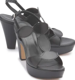 Sandalen|Horsch Schuhe Sandalette in Übergrößen Schwarz