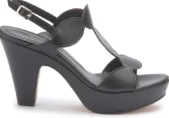 Sandalen|Horsch Schuhe Sandalette in Übergrößen Schwarz