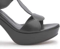 Sandalen|Horsch Schuhe Sandalette in Übergrößen Schwarz