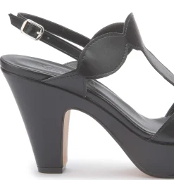 Sandalen|Horsch Schuhe Sandalette in Übergrößen Schwarz